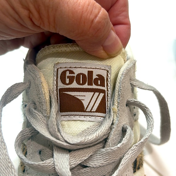 Gola Daytona Safari Trainers in Statement Animal Print Suede and Cream Mesh. EUC - Picture 7 of 9